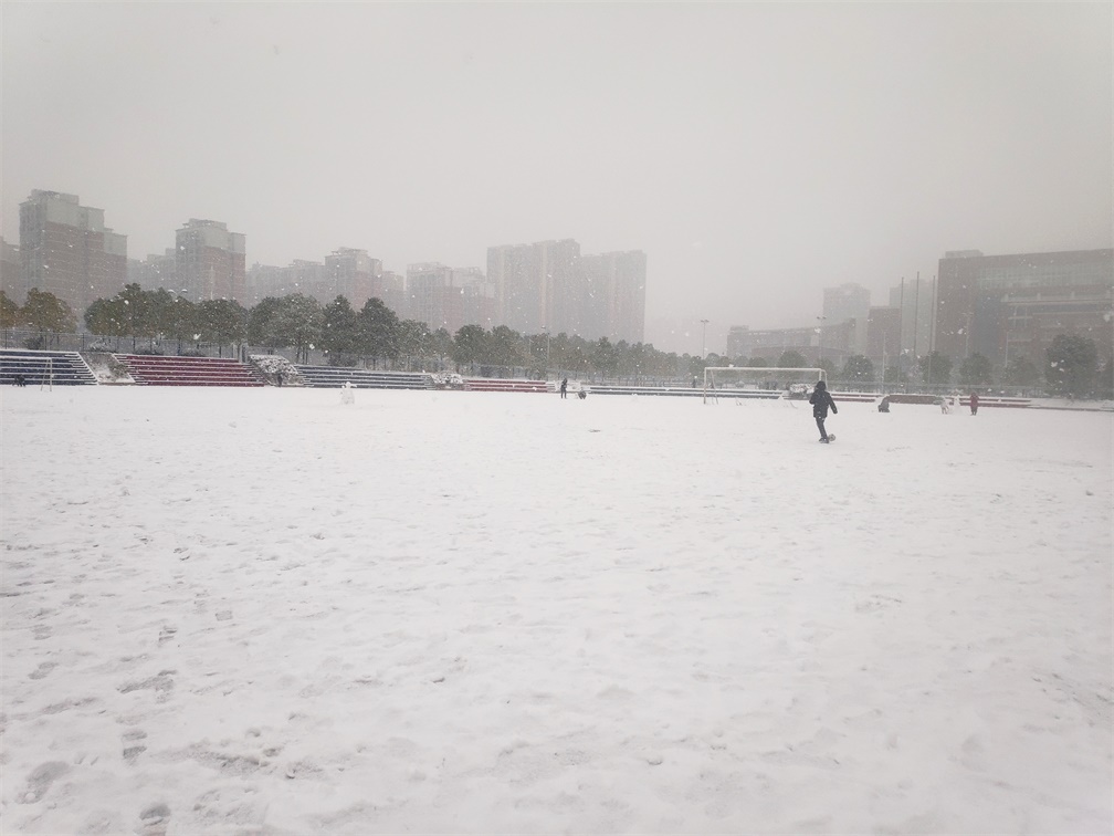 图2:操场的雪
